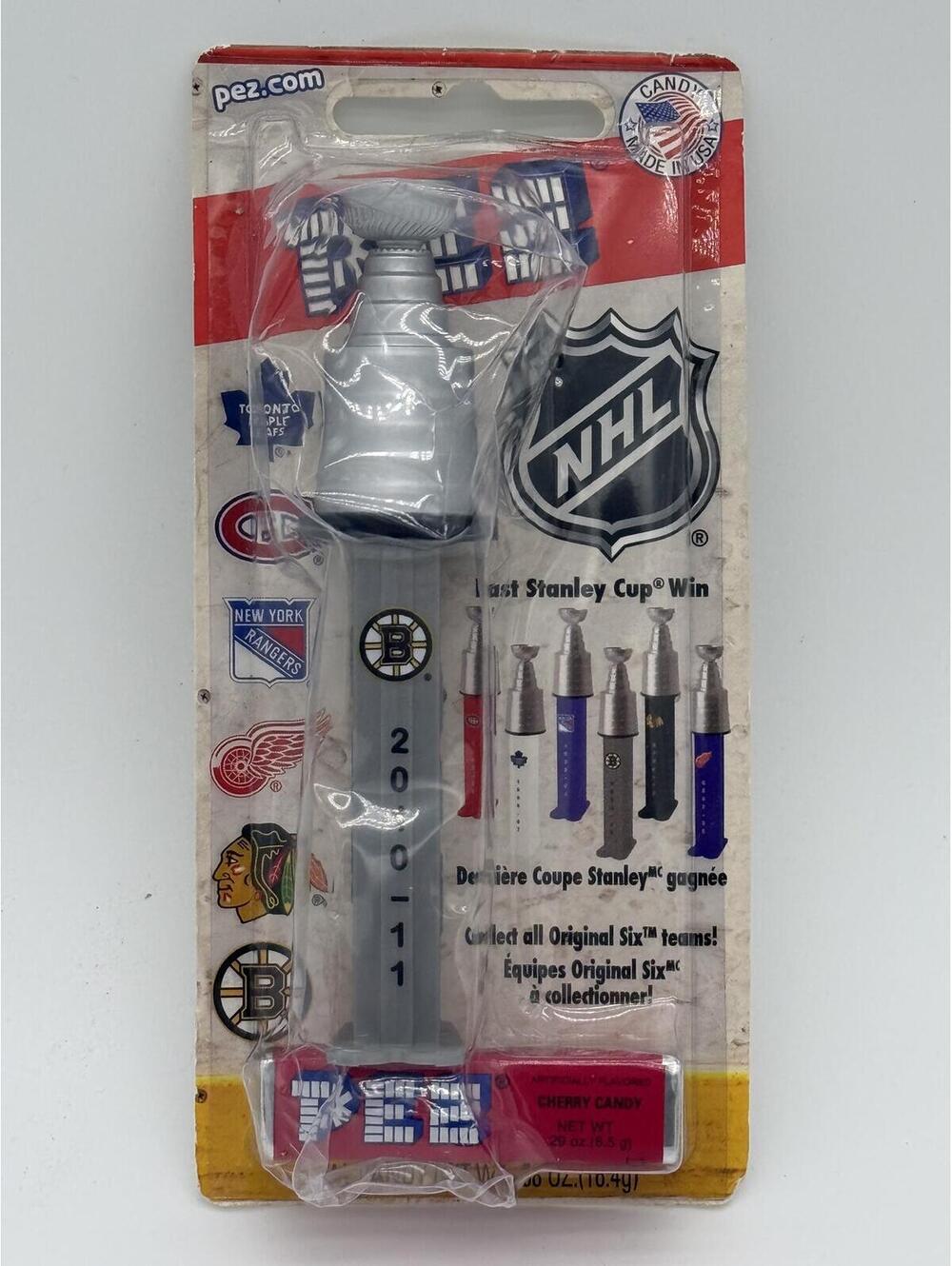 2011 Boston Bruins Stanley Cup PEZ Dispenser Limited Edition Sealed